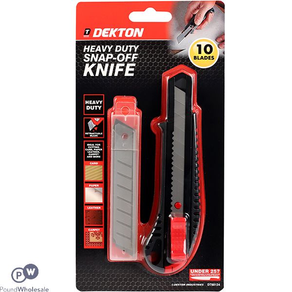 Dekton Heavy Duty Snap-off Utility Knife Set 10pc