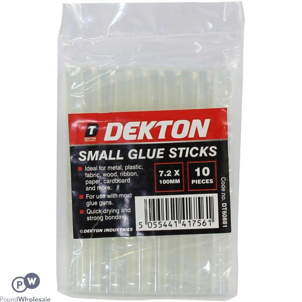Dekton 10pc Small Glue Sticks