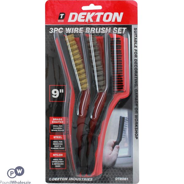 Dekton 9" Wire Brush Set