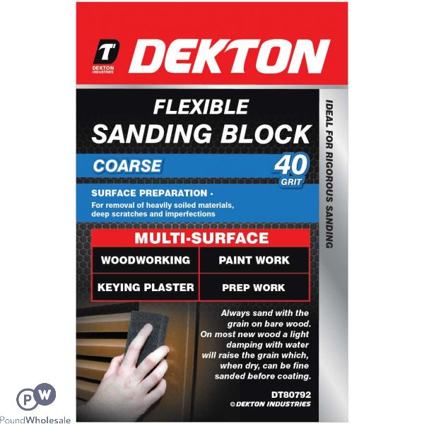 Dekton Flexible Sanding Block 40 Grit