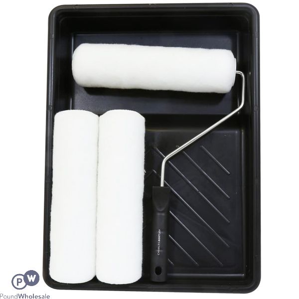 Charles Bentley Lifestyle Paint Roller & Tray Set 9"