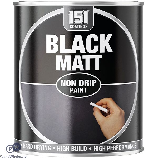 151 Black Matt Non-Drip Paint 300ml