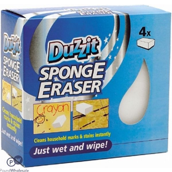 Duzzit Sponge Eraser 4 Pack