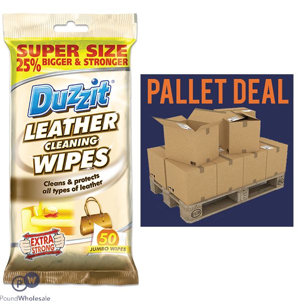 Duzzit Leather Cleaning Wipes 50 Pack Pallet Deal