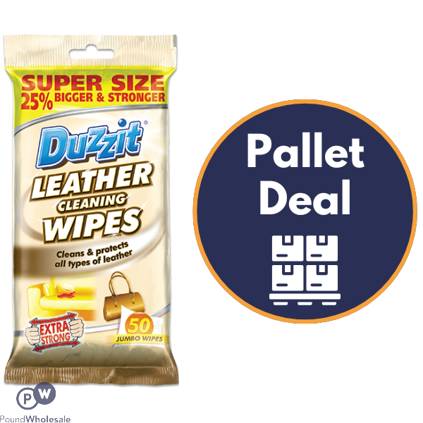 Duzzit Leather Cleaning Wipes 50 Pack Pallet Deal