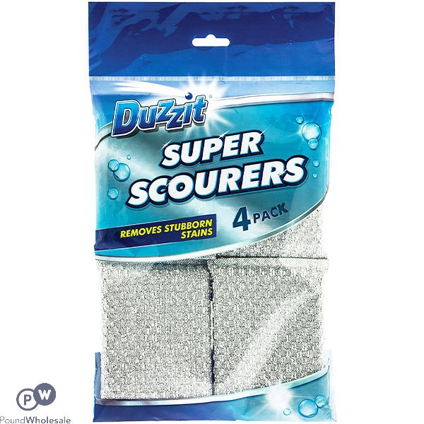 Duzzit Super Scourers 4 Pack CDU