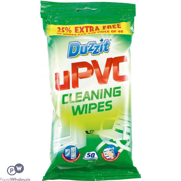 Duzzit Upvc Wipes 50 Pack