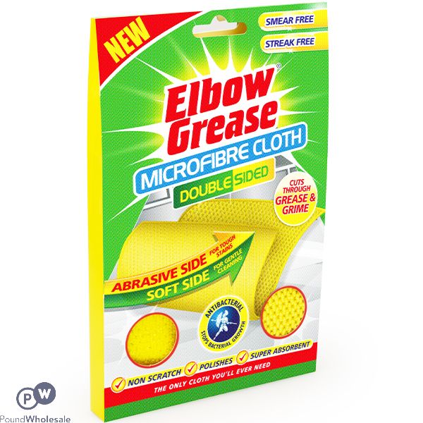 Elbow Grease Double-Sided Anti-Bacterial Microfibre Cloth CDU