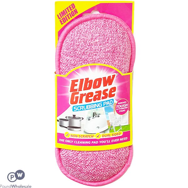 Elbow Grease Dual-Sided Pink Scrubbing Pad CDU
