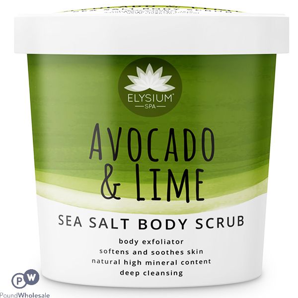 Elysium Avocado & Lime Sea Salt Scrub 200g