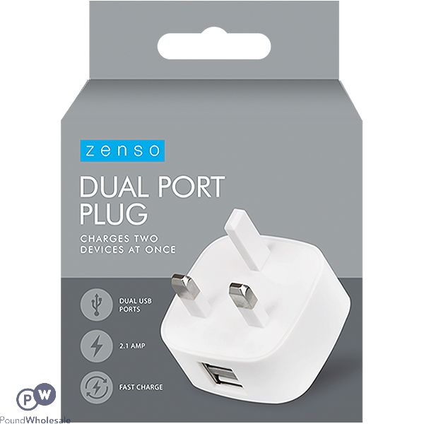 Zenso Dual Usb Port Plug