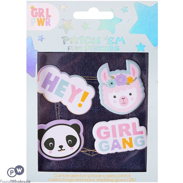 Grl Pwr Fun Sticky Patches 4 Pack