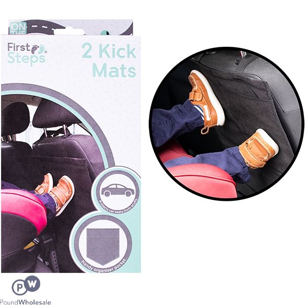 First Steps Car Kick Mats 2 Pack