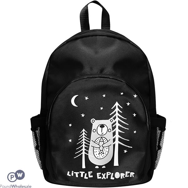 First Steps Little Explorer Bear Print Backpack Changing Bag & Mat