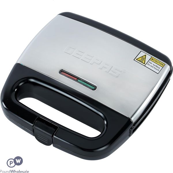 Geepas 2 Slice Non-stick Sandwich Toasting Press & Grill 750w