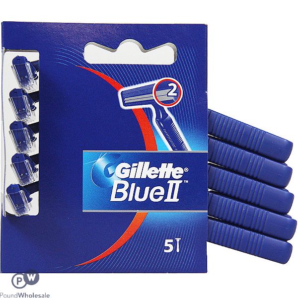 Gillette Men's Blue Ii Disposable Razors 5 Pack