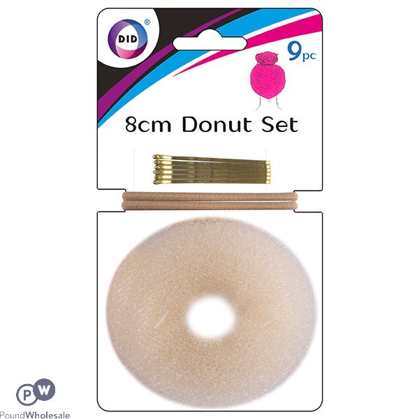 Did 8cm Hairbun Donut Set 9pc