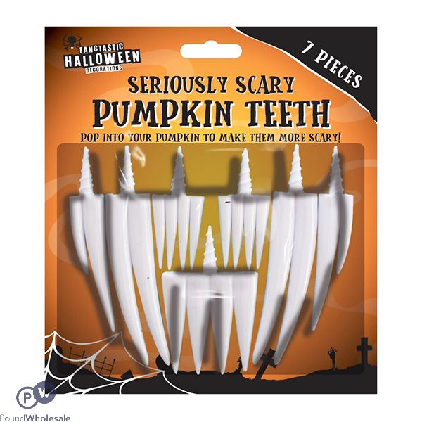 Halloween Pumpkin Teeth 7pc