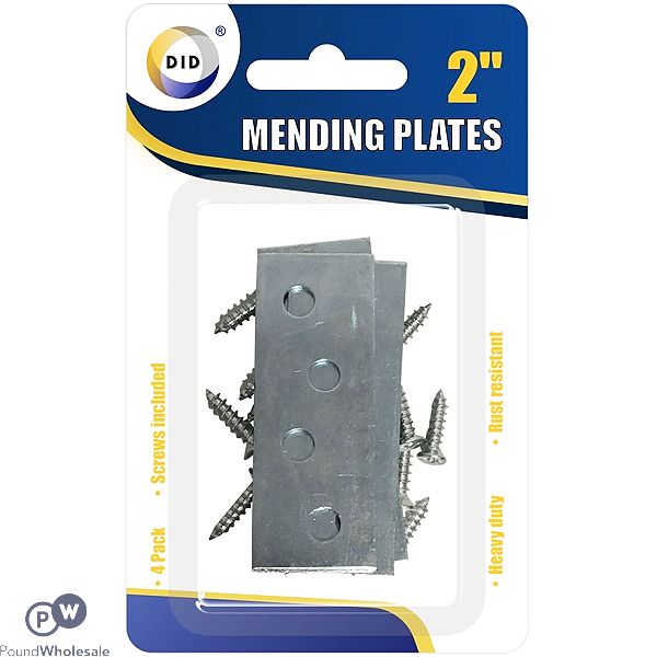 DID Heavy Duty Mending Plates 2" 4 Pack