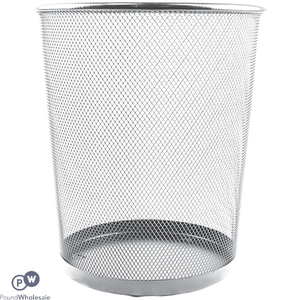 Store Smart Silver Metal Mesh Bin 27cm X 23.5cm