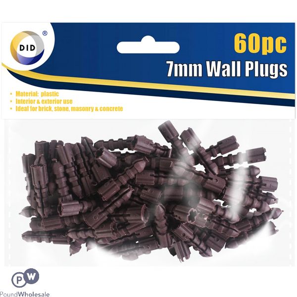 Did Wall Plugs 7mm 60pc