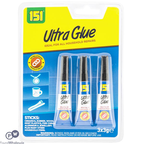151 Ultra Glue Triple Pack 3 X 3g