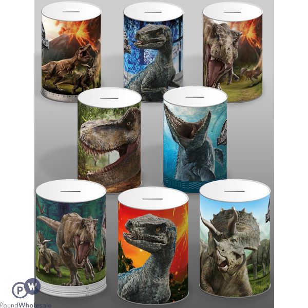 Jurassic World Money Tins