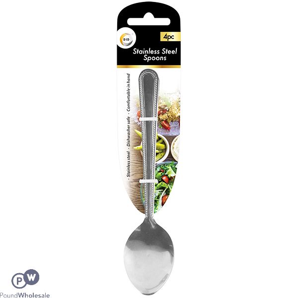 DID Stainless Steel Spoons 4pc