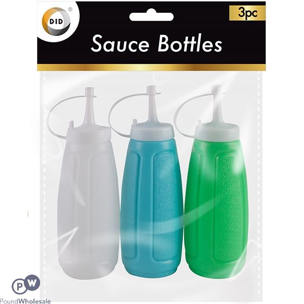 DID SQUEEZY SAUCE BOTTLES 3PC