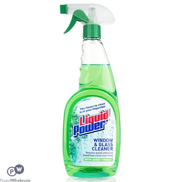 Liquid Power Window & Glass Cleaner With Added Vinegar 750ml