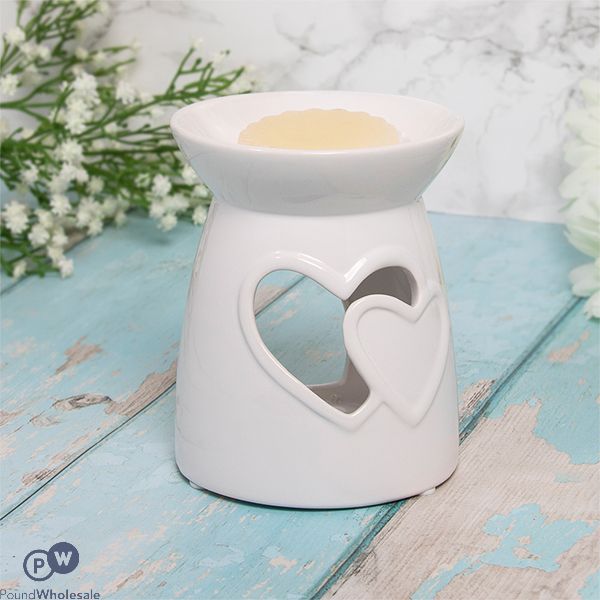 Leonardo Desire Aroma Hearts White Wax & Oil Burner