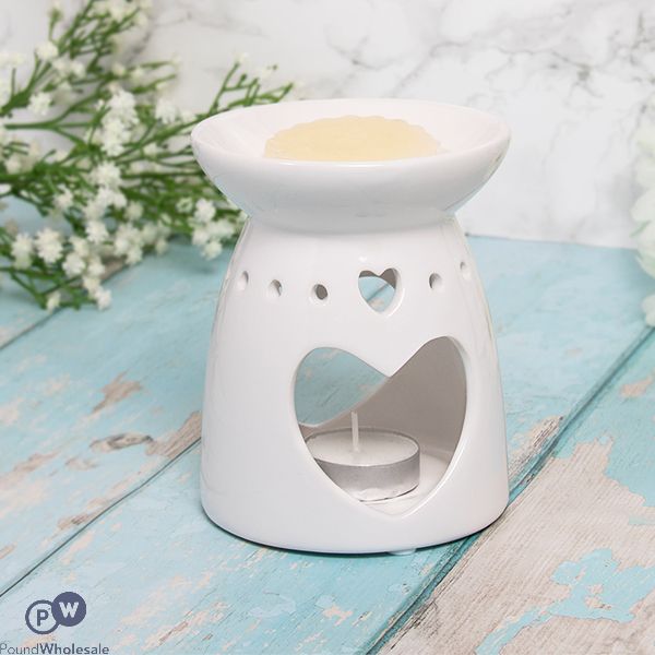 Leonardo Desire Aroma White Heart Wax Oil Burner