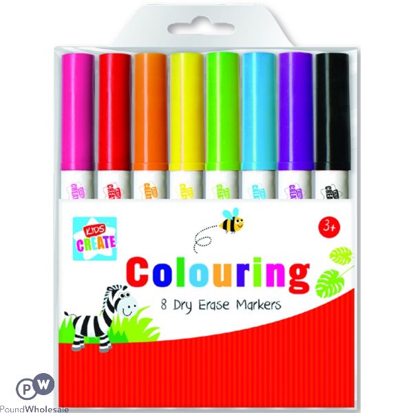 Kids Create 8 Washable Colouring Markers