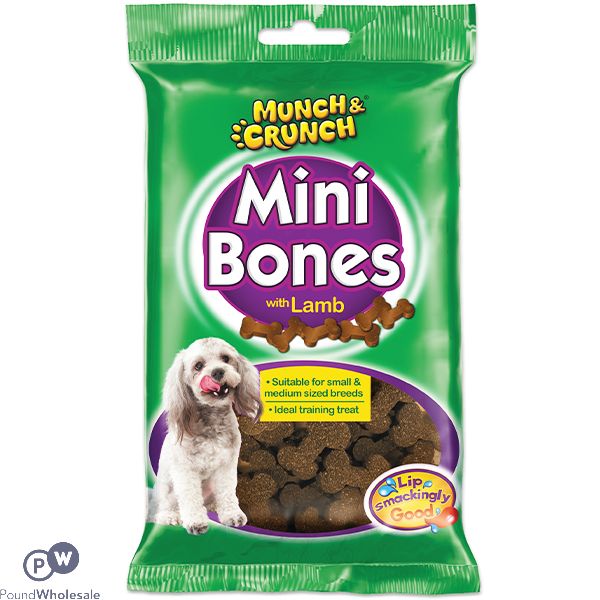 Munch & Crunch Lamb Mini Bones Dog Treats 150G