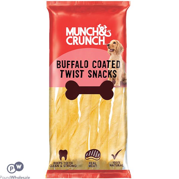 Munch & Crunch Buffalo-Coated Twist Dog Snacks