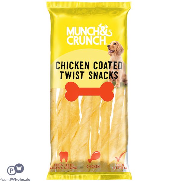 Munch & Crunch Chicken-coated Twist Snacks Dog Treats