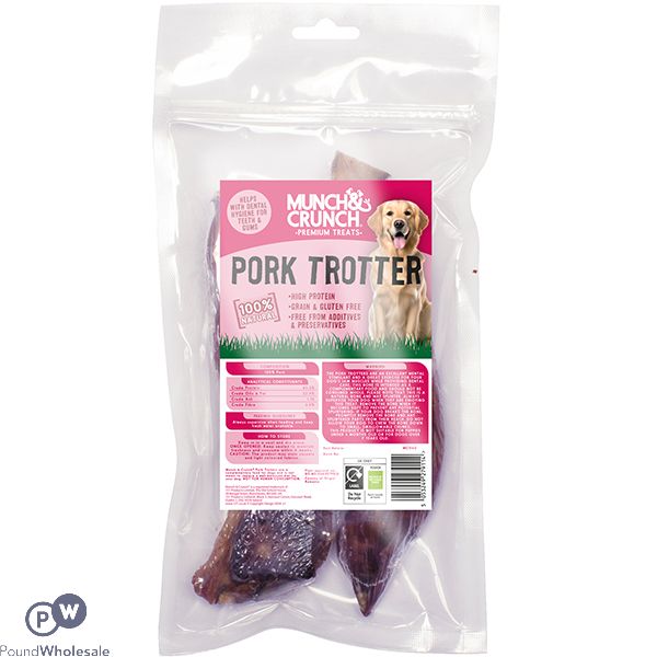 Munch & Crunch 100% Natural Pork Trotter Dog Treat