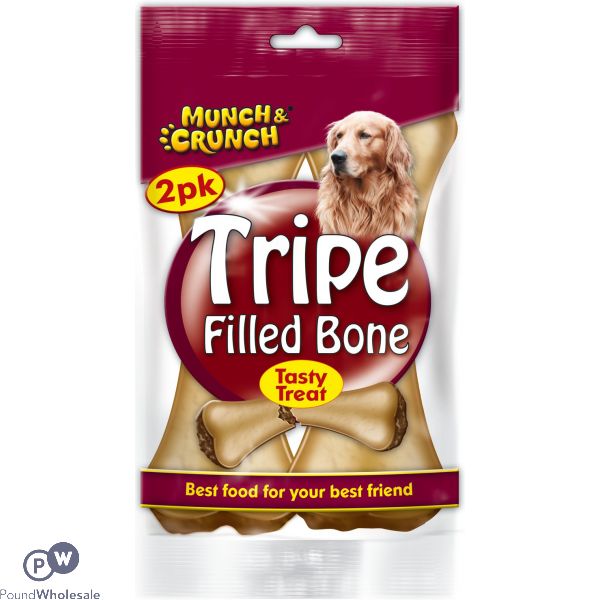 Munch & Crunch Tripe Filled Bone 2 Pack