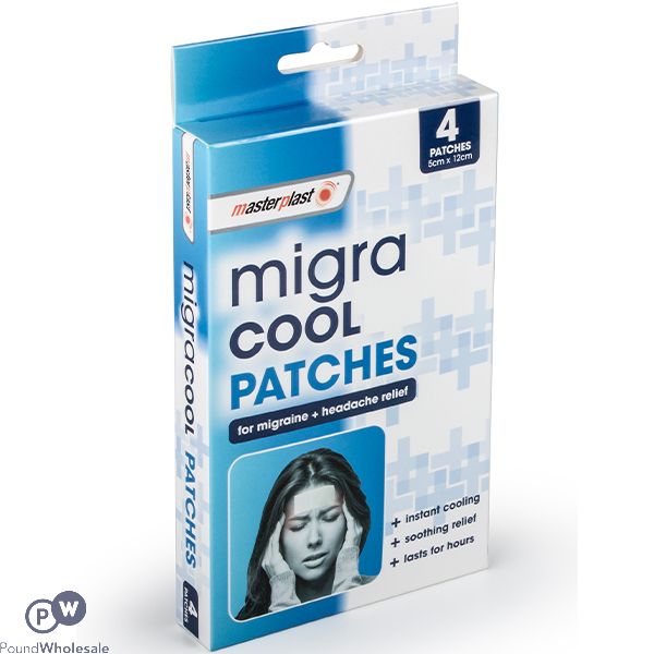 Masterplast Migra Cool Patches 5cm X 12cm 4 Pack