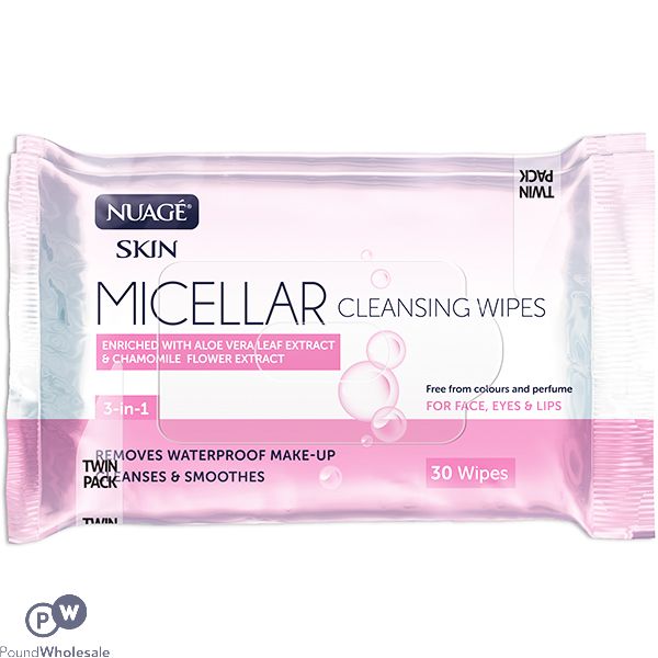 Nuage Micellar Cleansing 20 Wipes Twin Pack