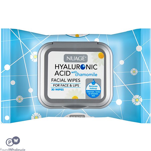 Nuage Hyaluronic Acid Facial Wipes 30 Pack