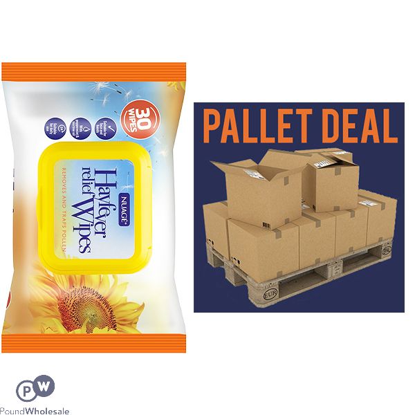 Nuage Hayfever Relief Wipes 30 Pack Pallet Deal