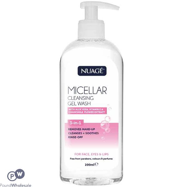 Nuage 3-in-1 Micellar Cleansing Gel Face Wash 200ml