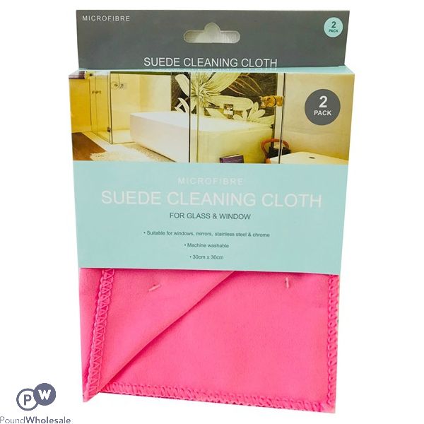 Microfibre Glass & Window Suede Cleaning Cloth 2 Pack