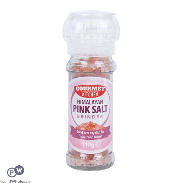 Gourmet Kitchen Himalayan Pink Salt Grinder 110g