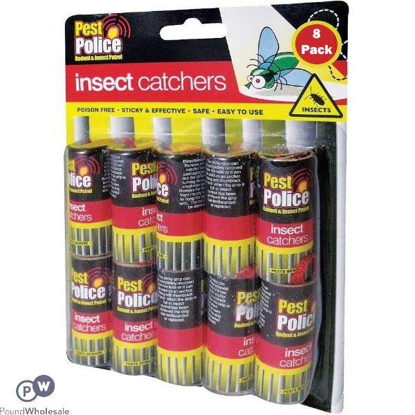 Pest Police Insect Catchers 8 Pack