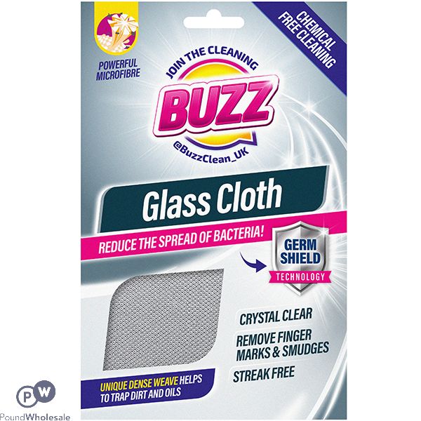 Buzz Anti-bacterial Microfibre Glass Cloth