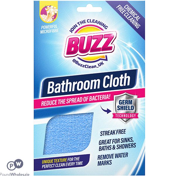 Buzz Anti-bacterial Microfibre Bathroom Cloth
