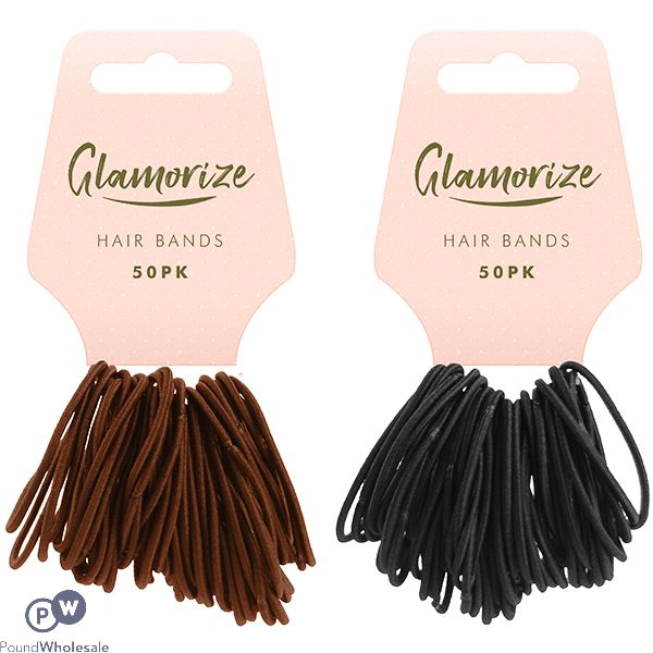 Glamorize Hair Bands 50 Assorted Colours