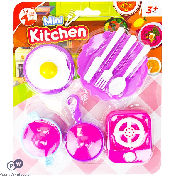 Red Deer Toys Mini Kitchen Play Set